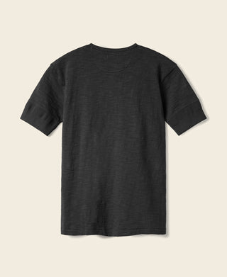 Back View of Henley T-Shirt