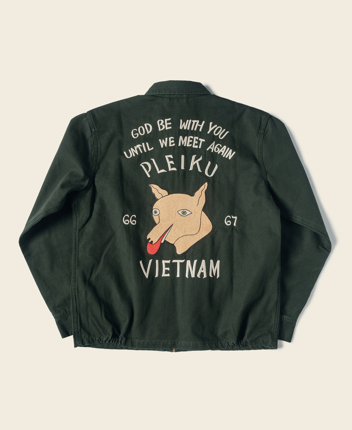 Fox Embroidery Vietnam Souvenir Jacket
