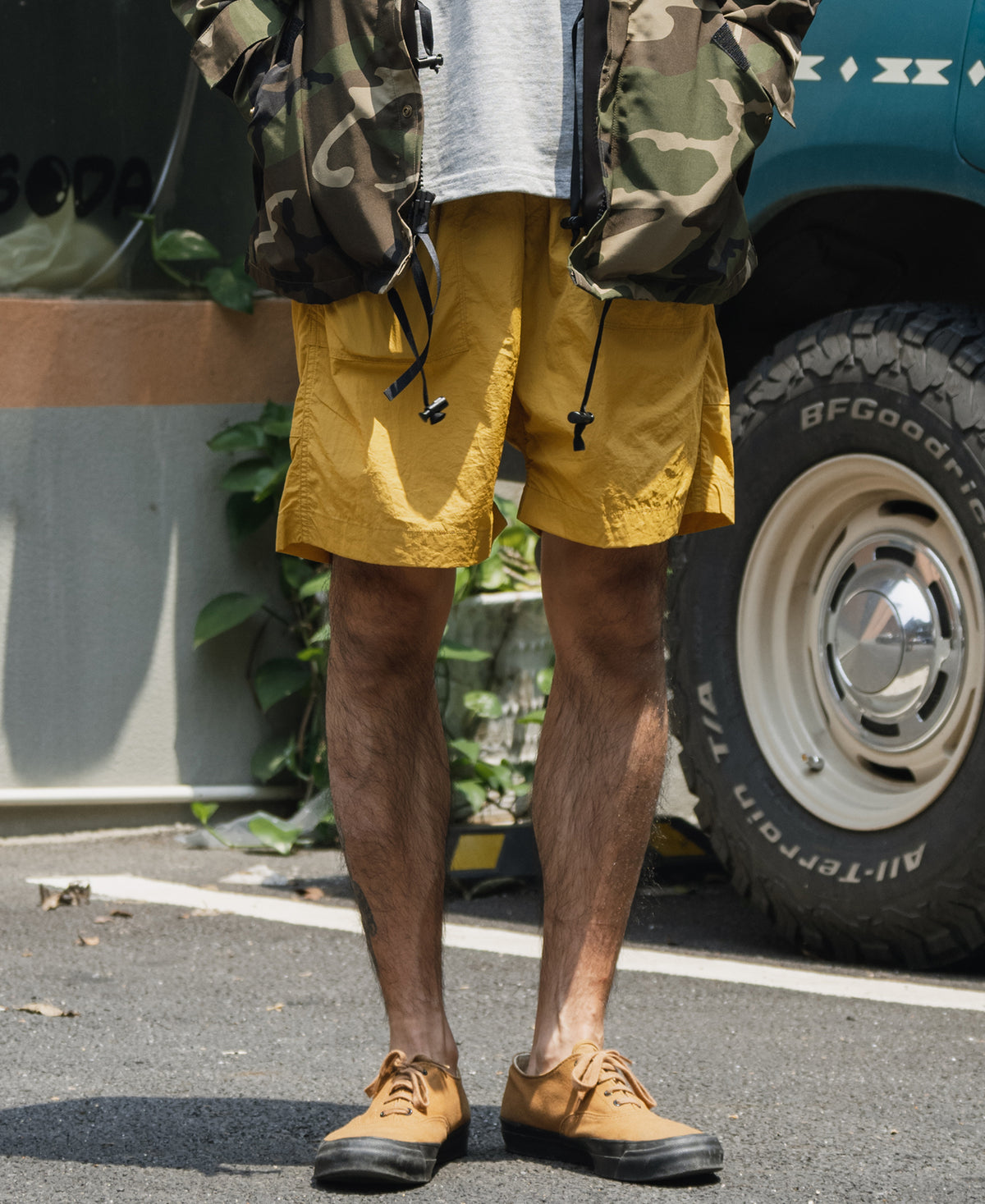 Nylon Climbers&#39; Shorts - Yellow