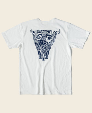 USNA Poseidon Graphic T-Shirt - White