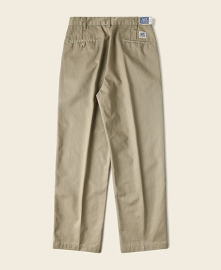 1970s Straight-Leg Work Pants - Khaki