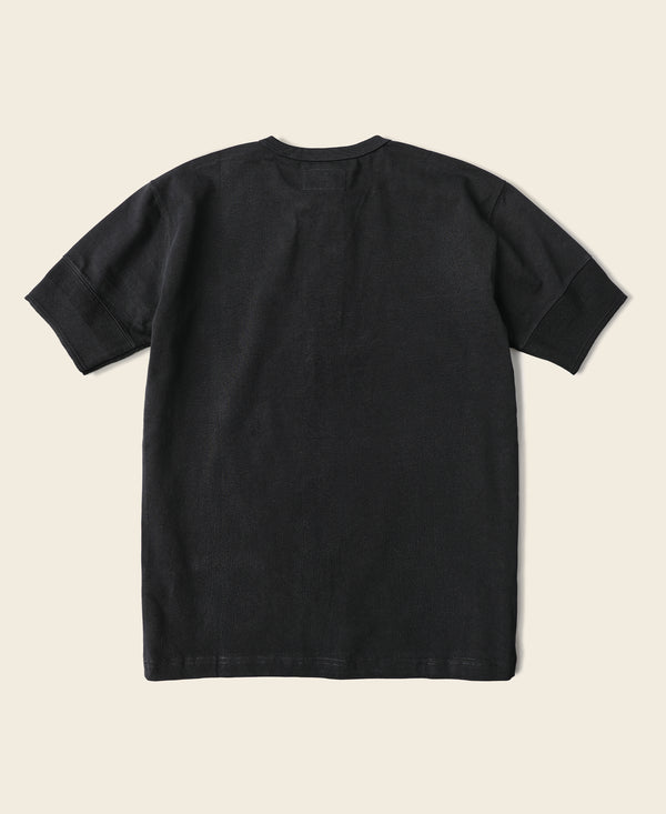 Bronson Henley T-Shirt – Vintage Thread, Thick Cotton Jersey, Short Sleeve, Solid