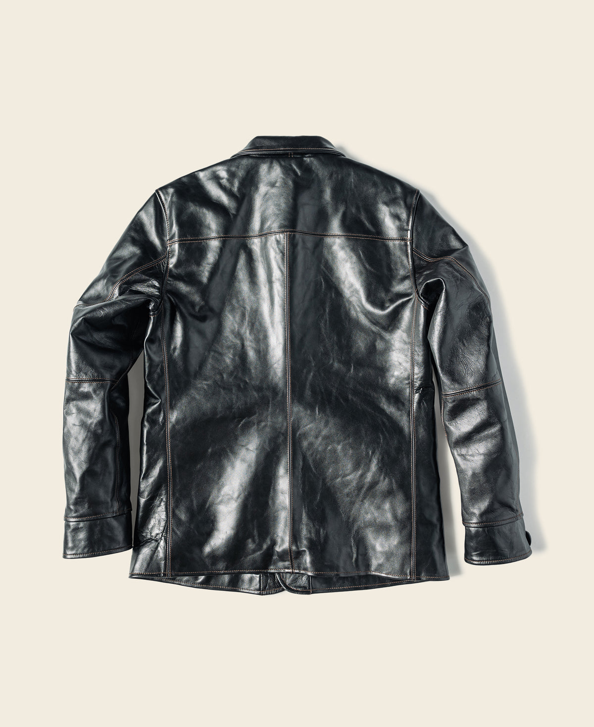 Lot 339 1920s Horsehide Leather Brakeman Coat