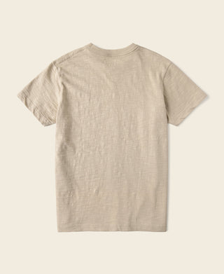 10.5 oz Cotton Tubular Gusset T-Shirt - Sand
