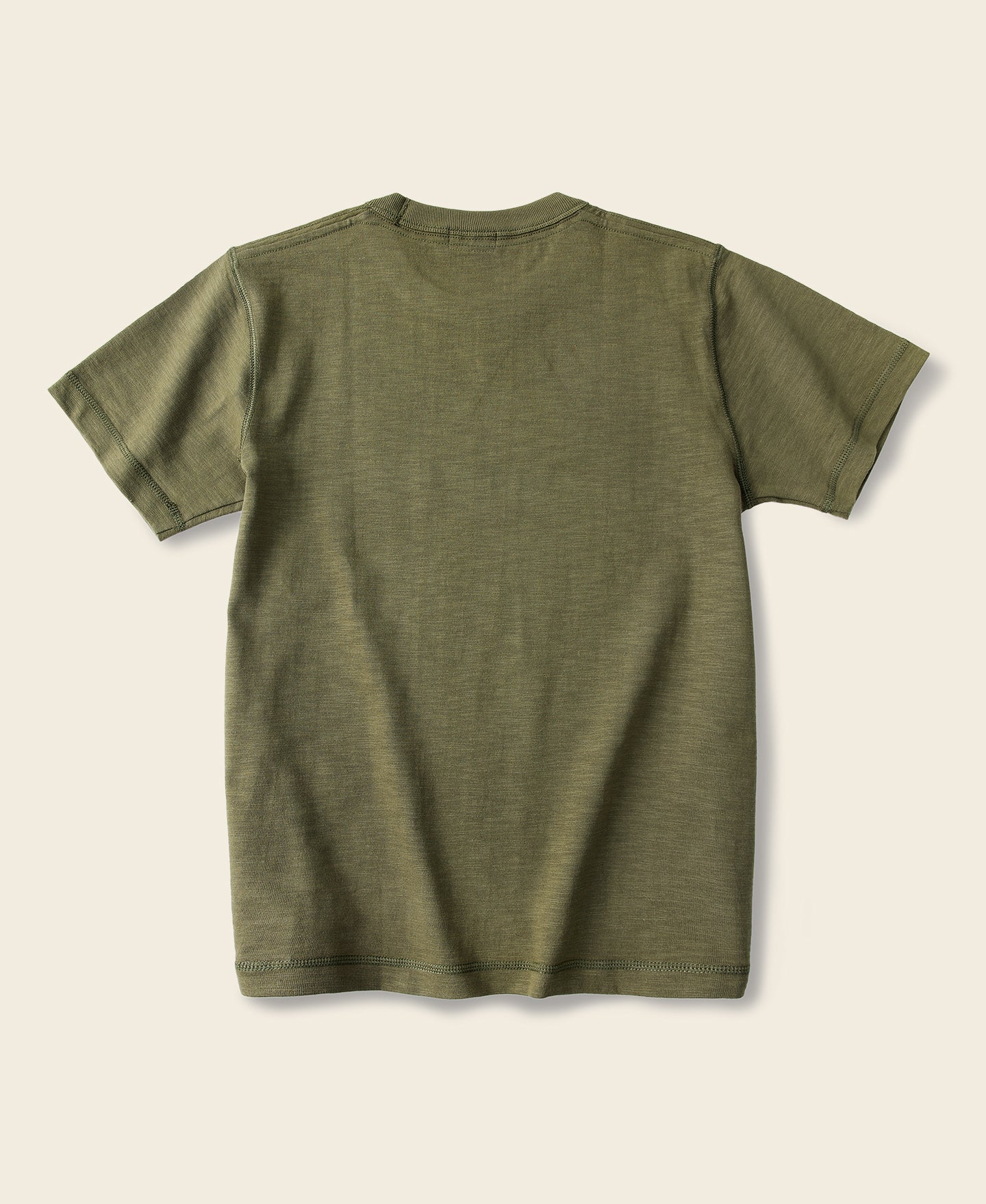10.5 oz US Cotton Ring-spun V-Shaped Tubular Gusset T-Shirt - Green