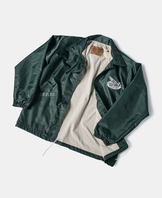 Logo-Appliqued Nylon Coach Jacket - Green