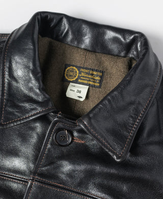 Lot 339 1920s Horsehide Leather Brakeman Coat