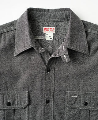 Salt & Pepper Bellows Pocket Work Shirt