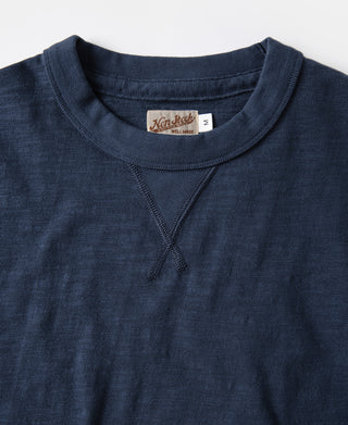 10.5 oz Cotton Tubular Gusset T-Shirt - Indigo