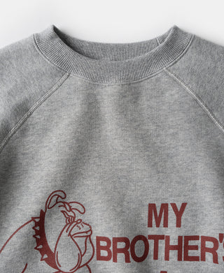 1980s Marine Bulldog Raglan Sweatshirt - Gray