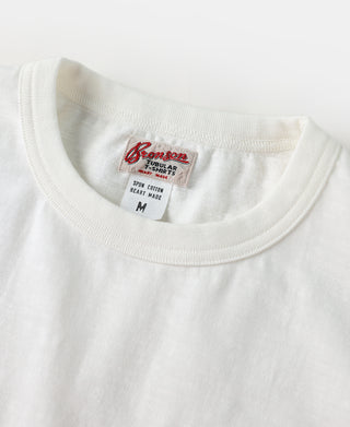 Loopwheel Tubular Slub Cotton Pocket T-Shirt - White