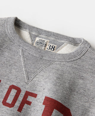 1940s Heavyweight SKI V-Inset Sweater - Grey