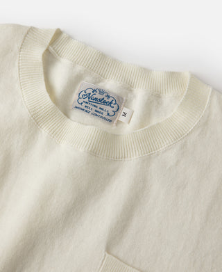 1950s Jersey Knit Short Sleeve Pocket T-Shirt - Apricot
