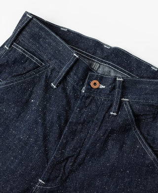 Slub Pearl Yarn Indigo Denim Carpenter Pants