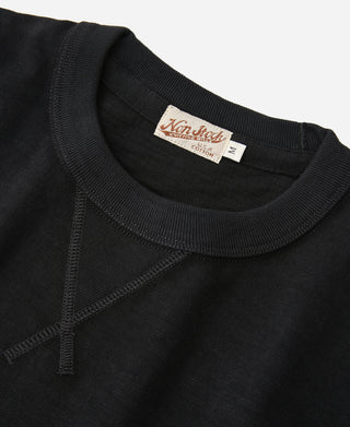 10.5 oz US Cotton Tubular Gusset T-Shirt - Black