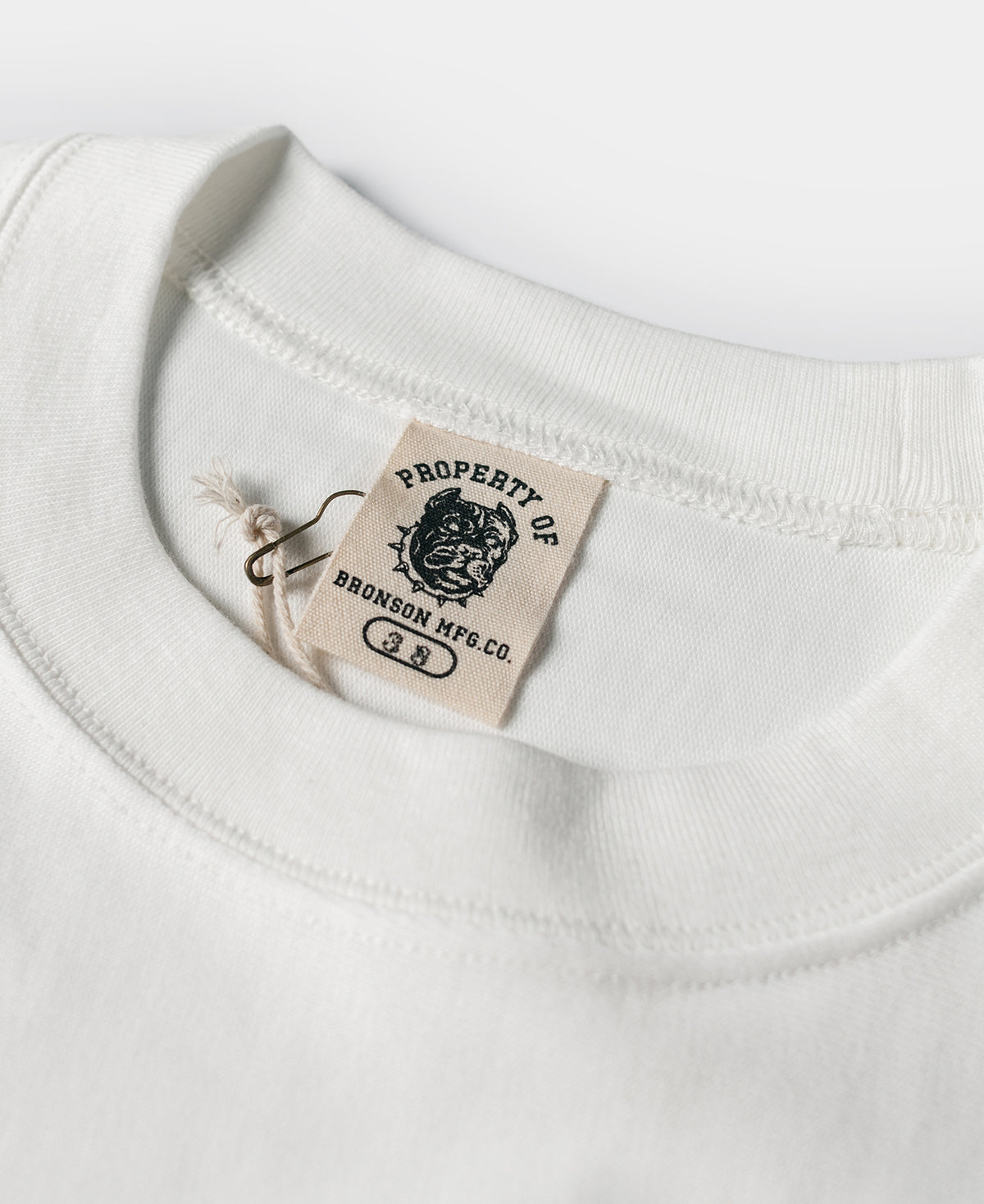 Devil-Dog Logo-Print Reverse Weave T-Shirt - White