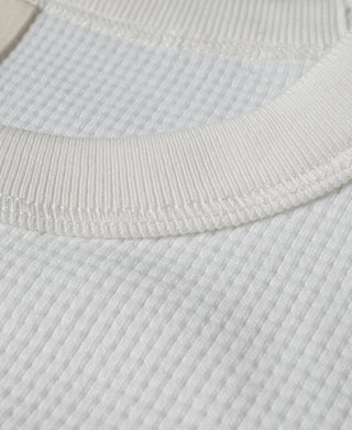 Heavyweight Waffle Cotton Underwear - White