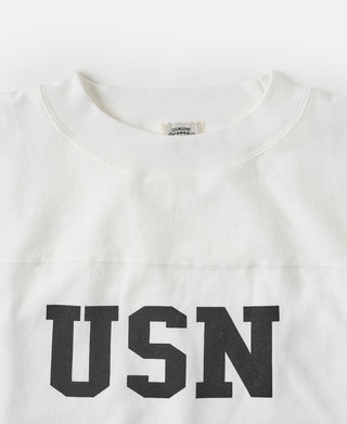 US Naval Football T-Shirt - White