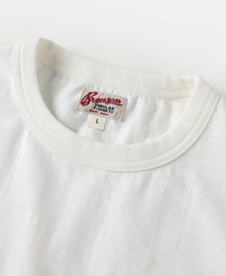 Loopwheel Tubular Slub Cotton Pocket T-Shirt - White
