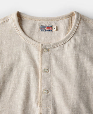 Collar Detail of Henley T-Shirt