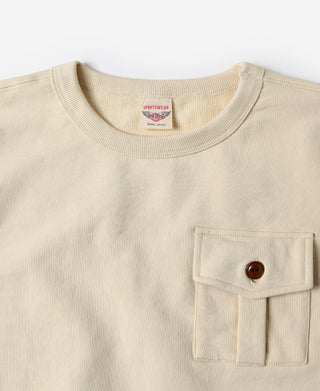 Military Pocket Sweatshirt - Apricot