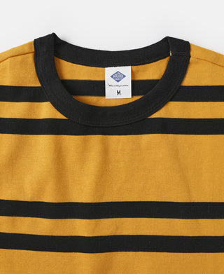 9.8 oz IVY Style Striped T-Shirt - Yellow/Black