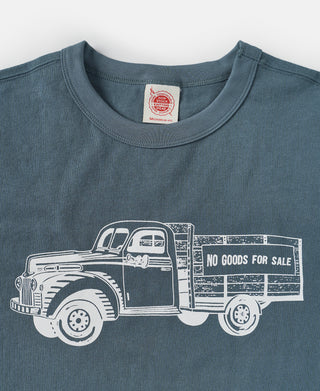 Retro Truck Graphic T-Shirt - Iron Blue