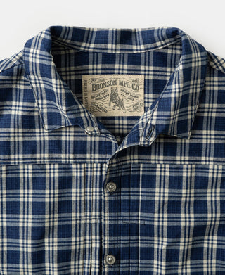 Lot 891 1890s Triple-Pleat Palaka Plaid Work Jacket