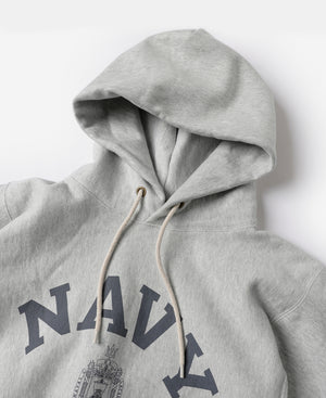 Heavyweight US Navy Naval Academy Reverse Weave Hoodie | Bronson