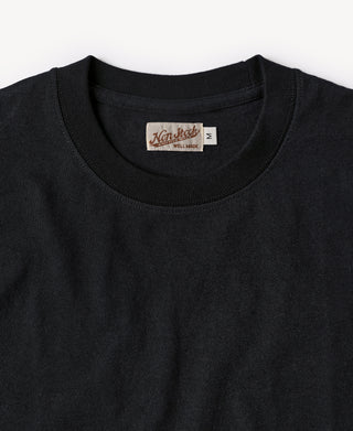 9 oz Cotton Tubular T-Shirt - Black