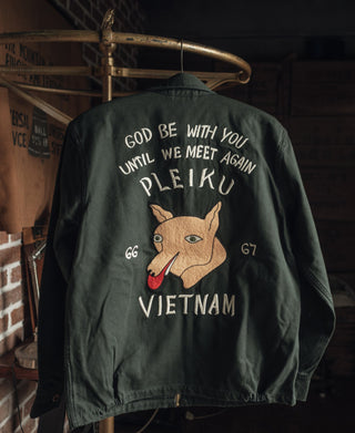 Fox Embroidery Vietnam Souvenir Jacket