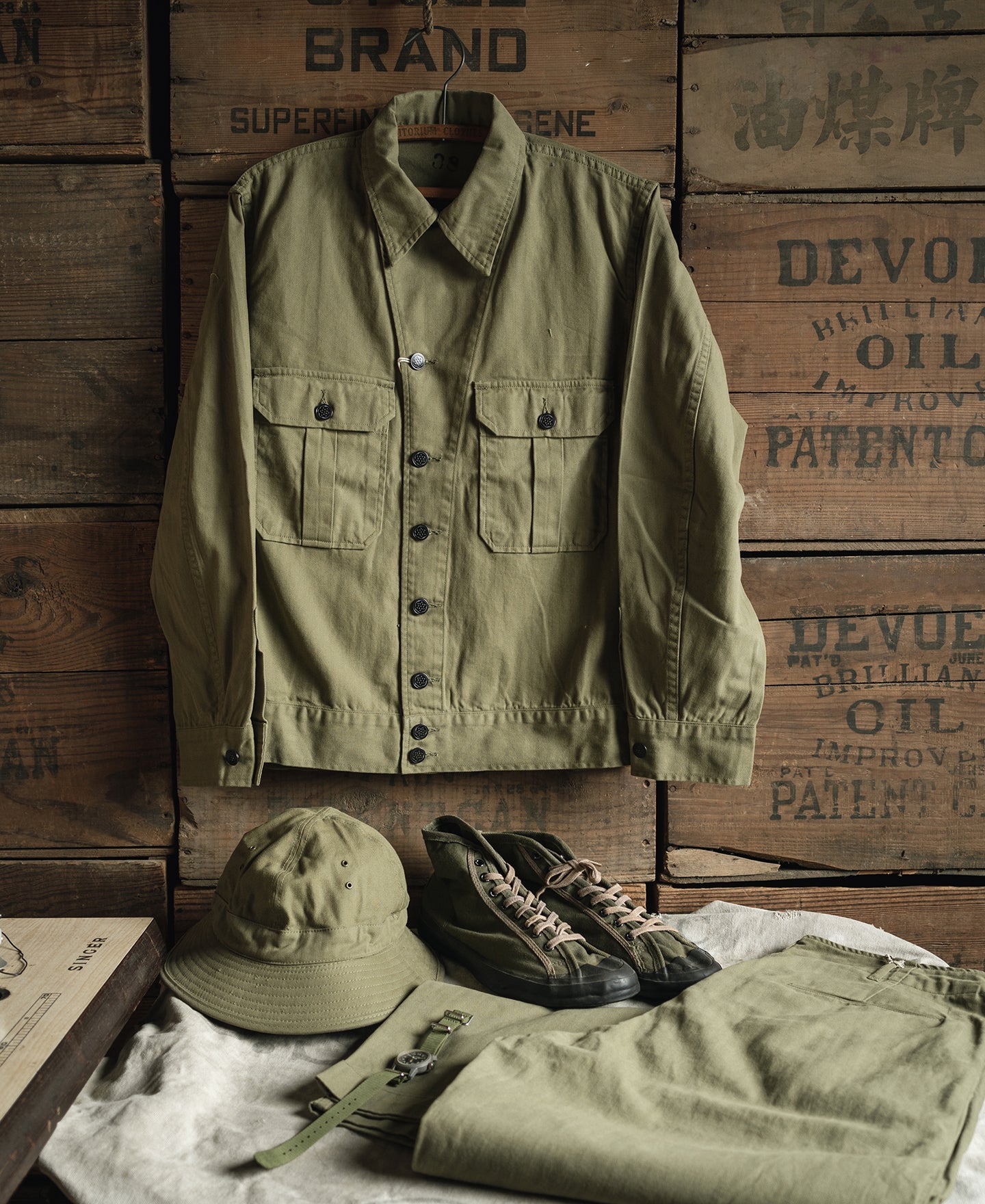 40's US Army M-41 HBT Shirt Jacket