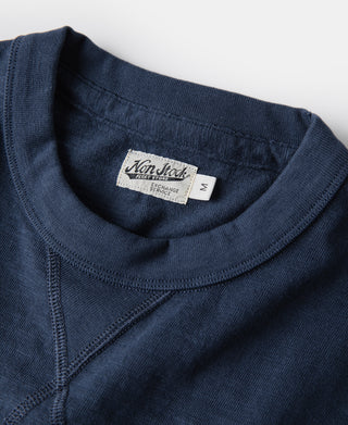 10.5 oz Cotton Tubular Gusset T-Shirt - Indigo