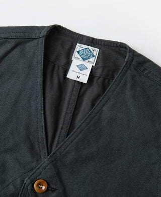 1930s Canvas Game Pockets Vest - Dark Green
