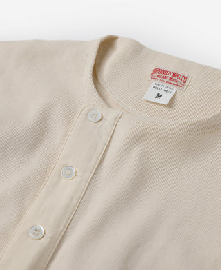 14 oz Side Closing Henley Shirt - Apricot