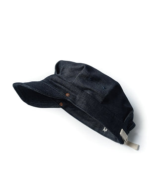 Indigo Denim Railroad Engineer Cap