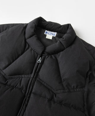 1970s Vintage Quilted Padded Vest - Black