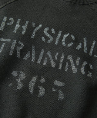 1950s Sports Training Raglan Sleeve Sweater - Vitage Black