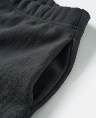 1950s 20.5 oz Terry Cloth Reverse Weave Sweatpants - Black