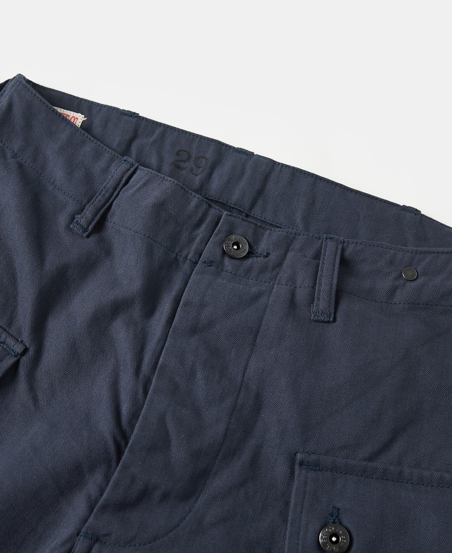 1944 USMC P-44 10 oz Herringbone Twill Utility Shorts - Navy | Bronson ...