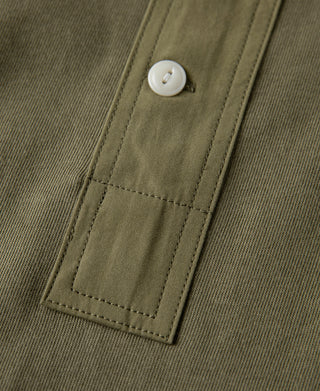 Vintage Short Sleeve Henley T-Shirt - Olive