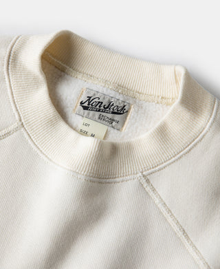 1980s Marine Devil Dog Raglan Sweatshirt - White