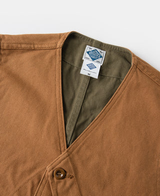 1930s Canvas Game Pockets Vest - Ginger