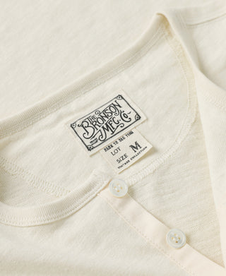 1890s Slub Cotton Henley T-Shirt