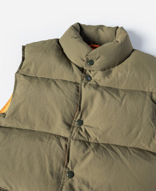 1980's Rip-Stop Nylon Trail Down Vest - Olive