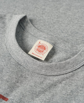 Retro Horseshoe Graphic T-Shirt - Gray