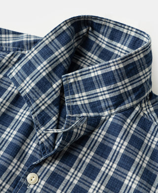 1940s Camp-Collar Palaka Plaid Shirt Jacket