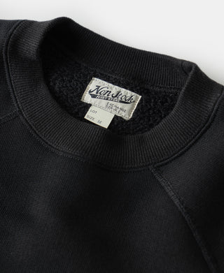 1980s Marine Bulldog Raglan Sweatshirt - Black