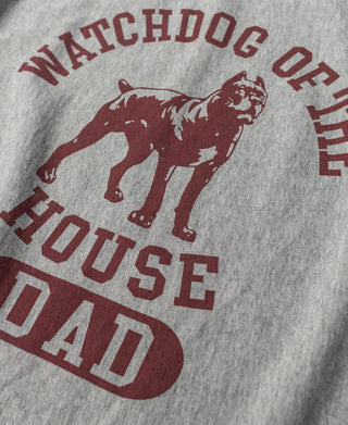 Watchdog Logo-Print Reverse Weave T-Shirt - Gray