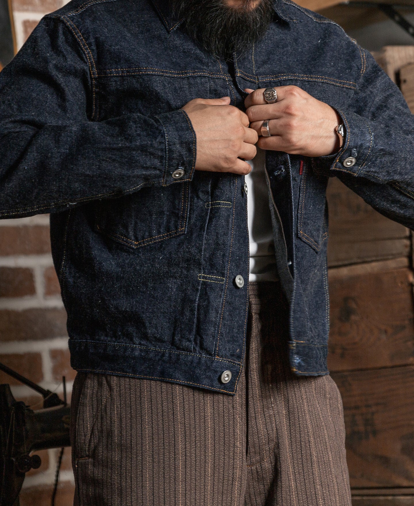 Themstudios デニム RIDEZ SINGLE LAYER JEANS BLACK RDB1025